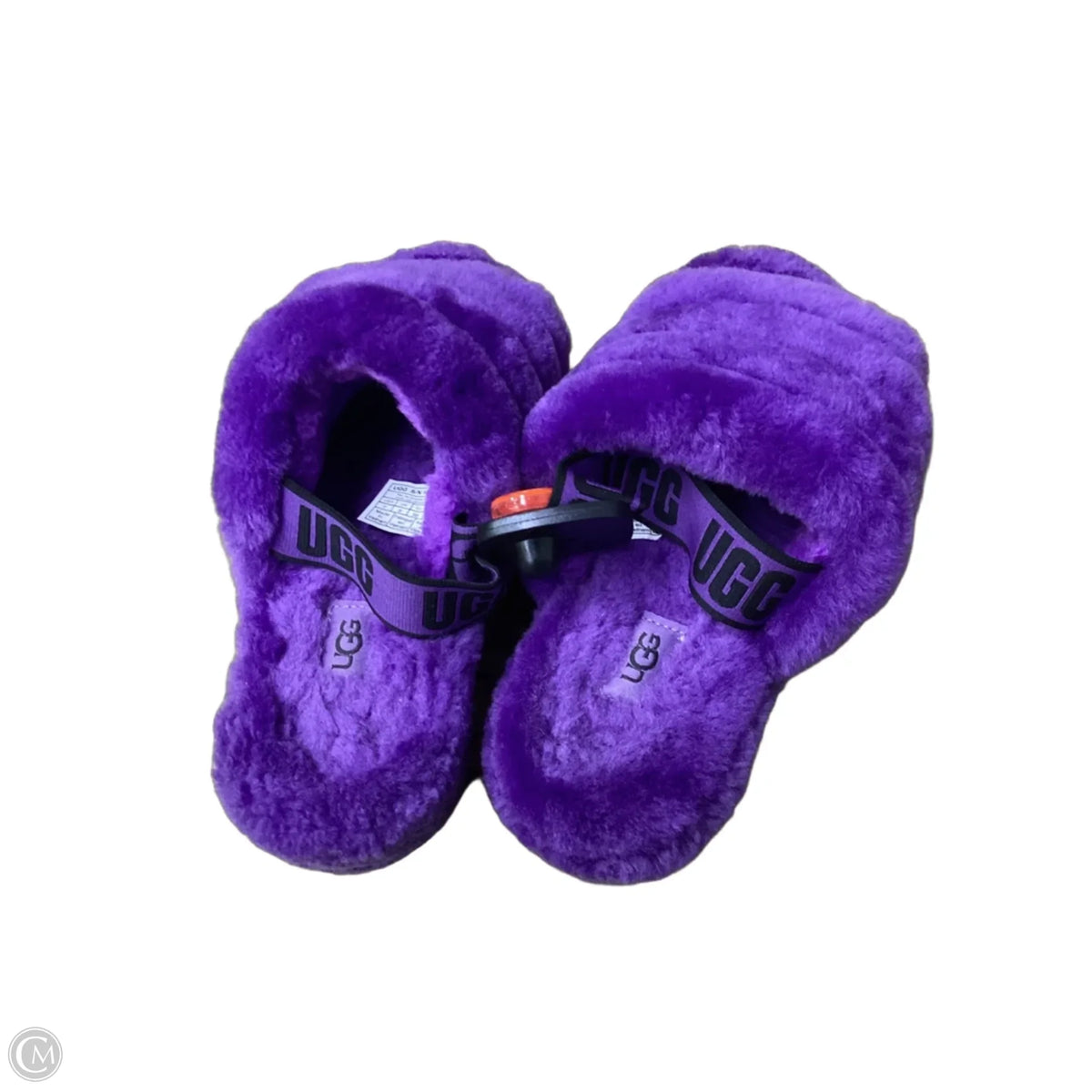 Slippers Designer By Ugg In Purple, Size: 7