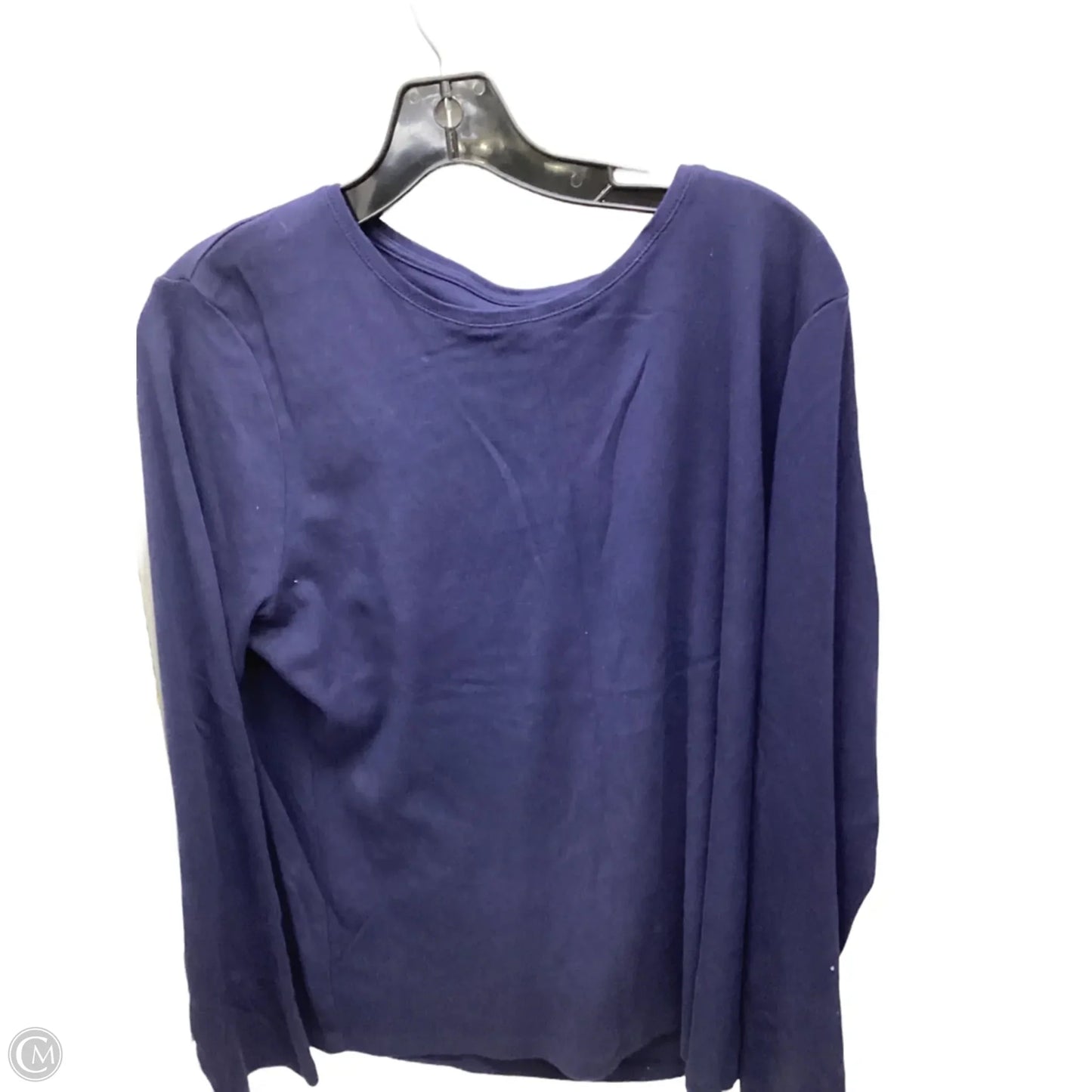 Top Long Sleeve By Talbots In Navy, Size: Xl