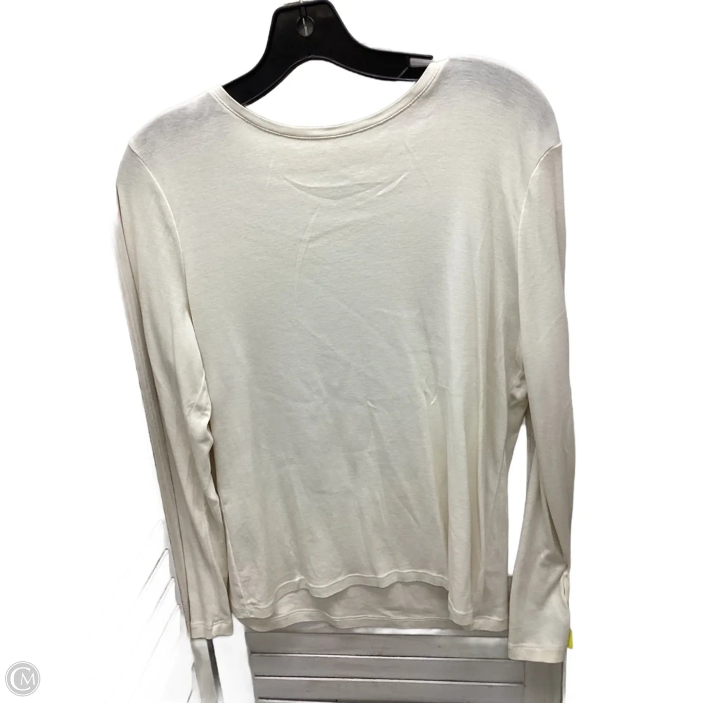 Top Long Sleeve By Talbots In Ivory, Size: L