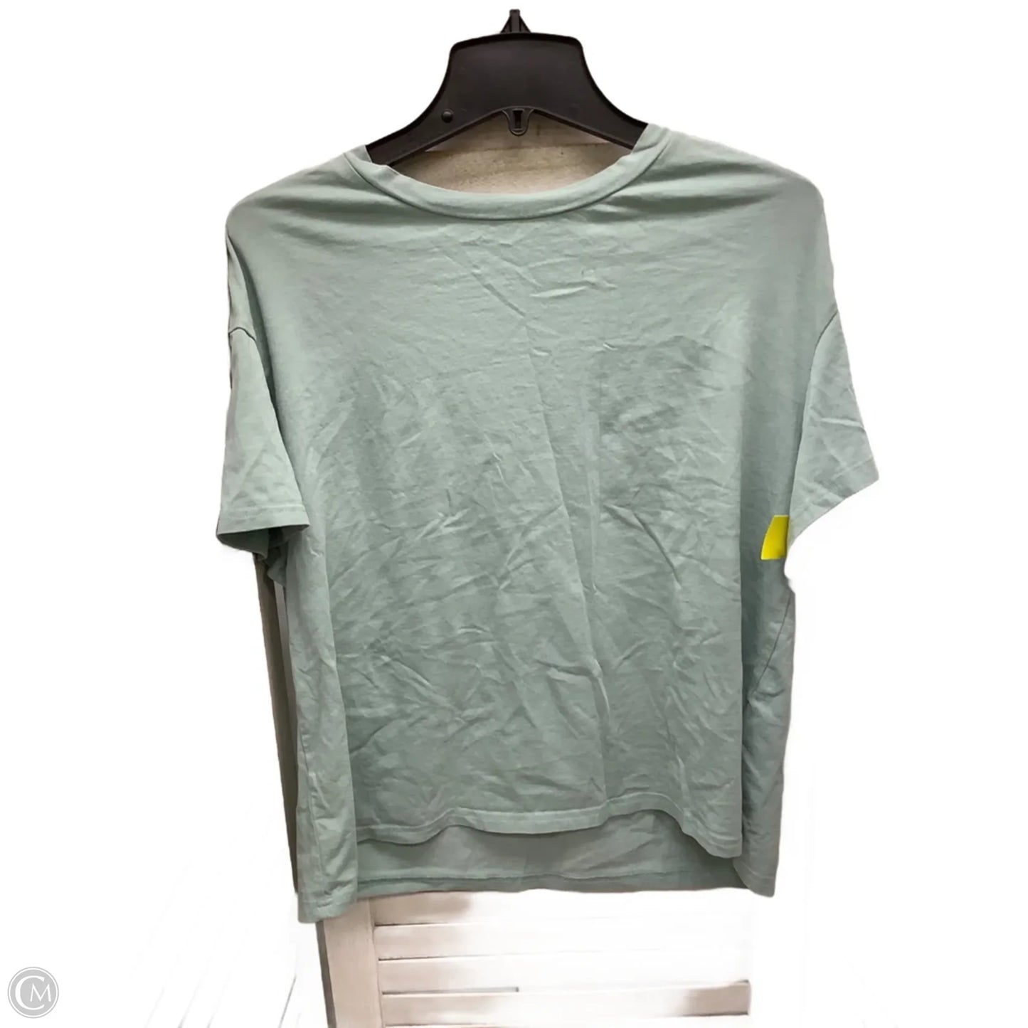 Top Short Sleeve By Shein In Teal, Size: L