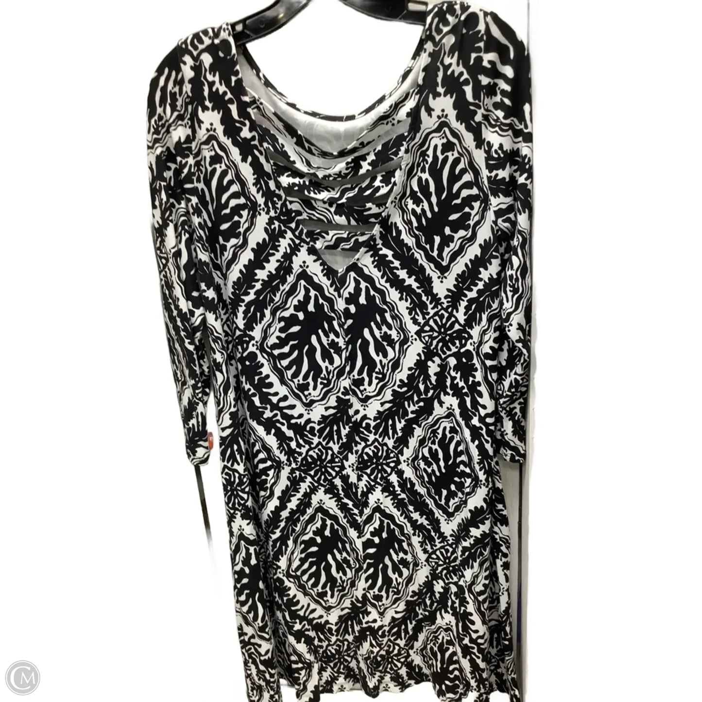 Dress Designer By Lilly Pulitzer In Black & White, Size: L