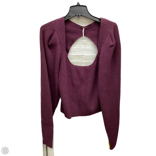 Sweater By Free People In Maroon, Size: M