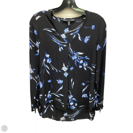 Top Long Sleeve By White House Black Market In Floral Print, Size: Xxs
