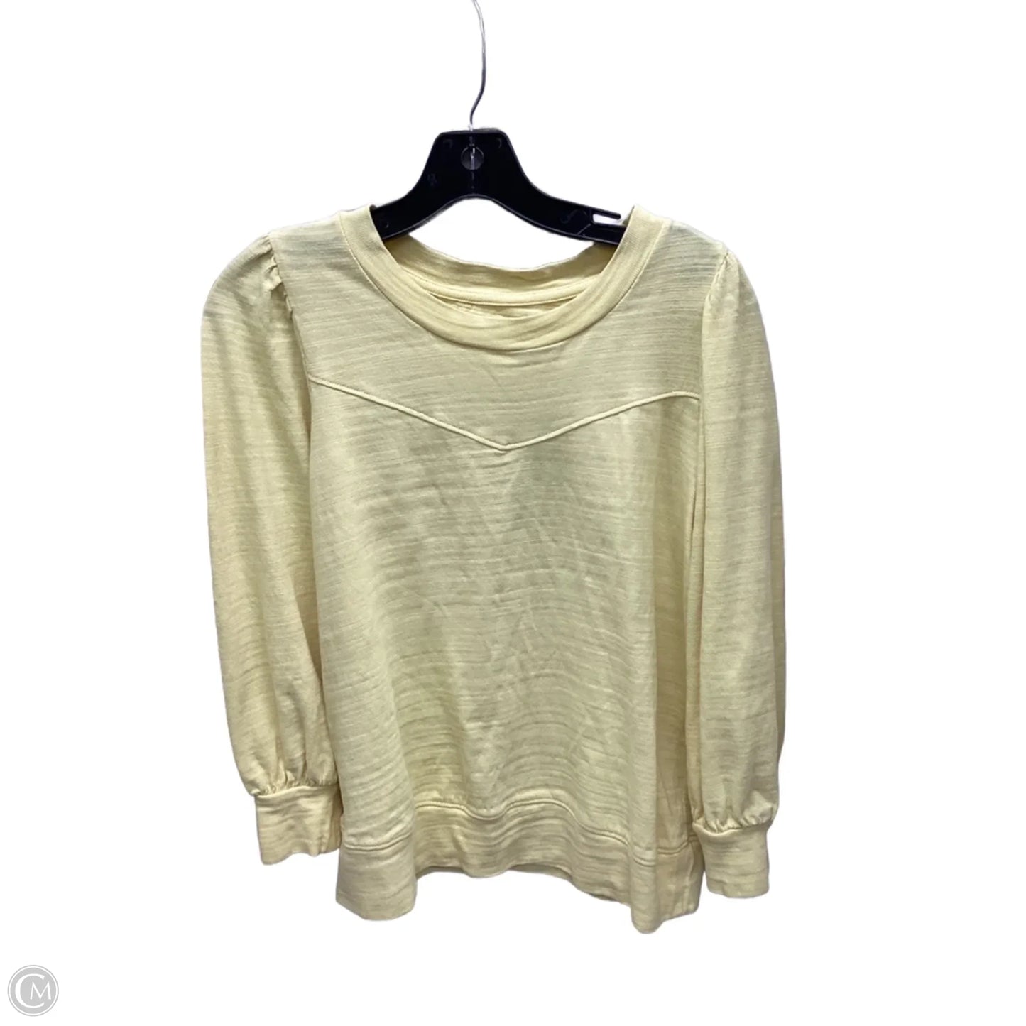 Top Long Sleeve By Loft In Yellow, Size: S