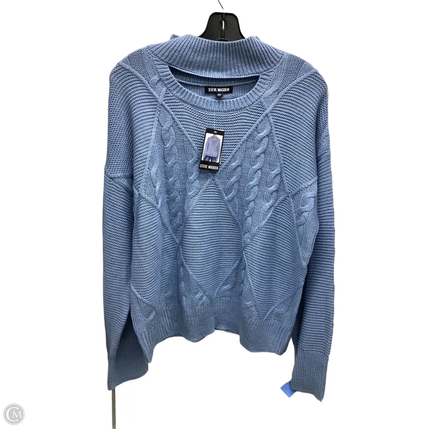 Sweater By Steve Madden In Blue, Size: Xl