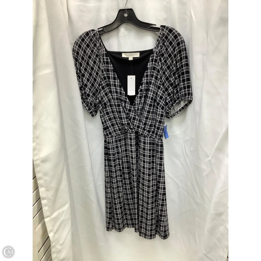 Dress Casual Midi By Loft In Plaid Pattern, Size: S