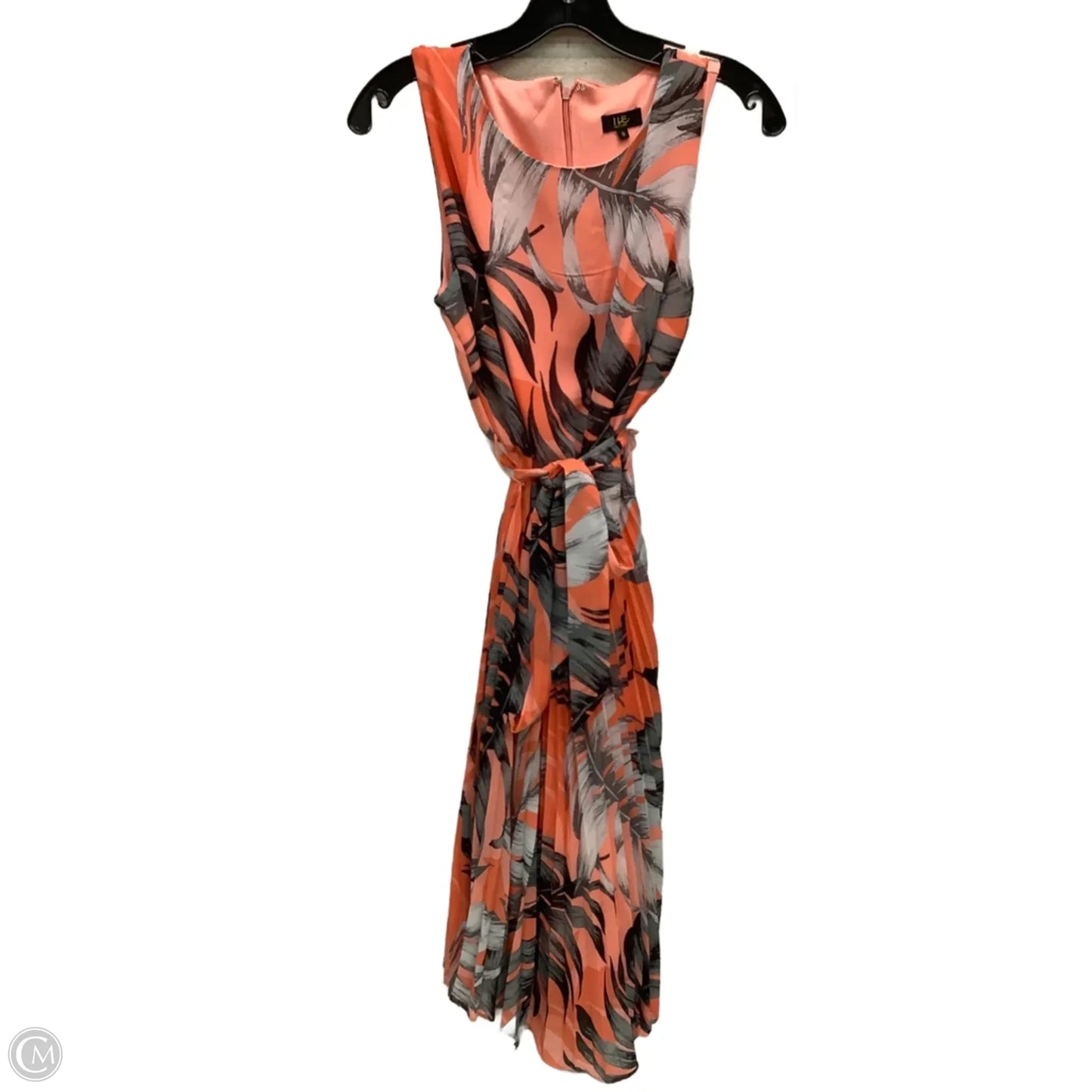 Dress Casual Midi By Clothes Mentor In Tropical Print, Size: 8