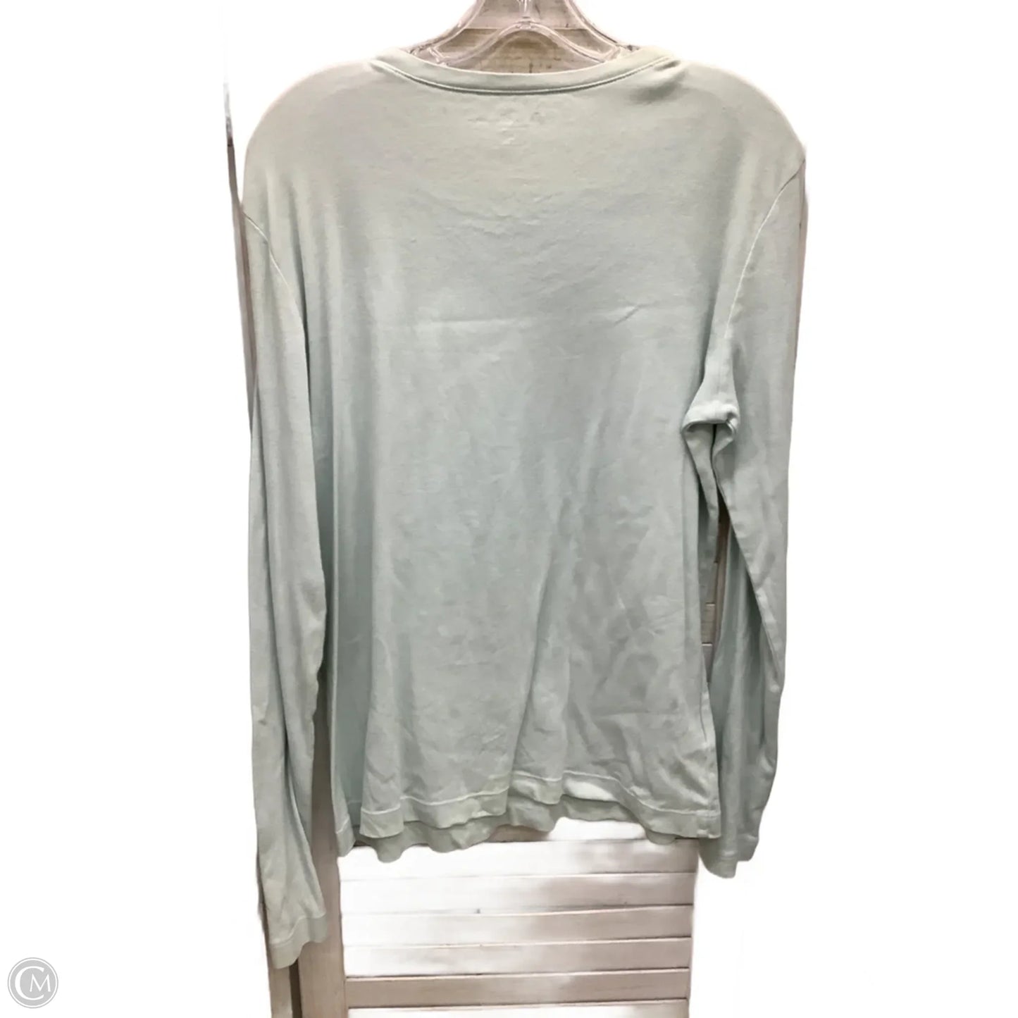 Top Long Sleeve By Eddie Bauer In Aqua, Size: Xl