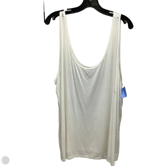 Top Sleeveless By Lane Bryant In Ivory, Size: 26