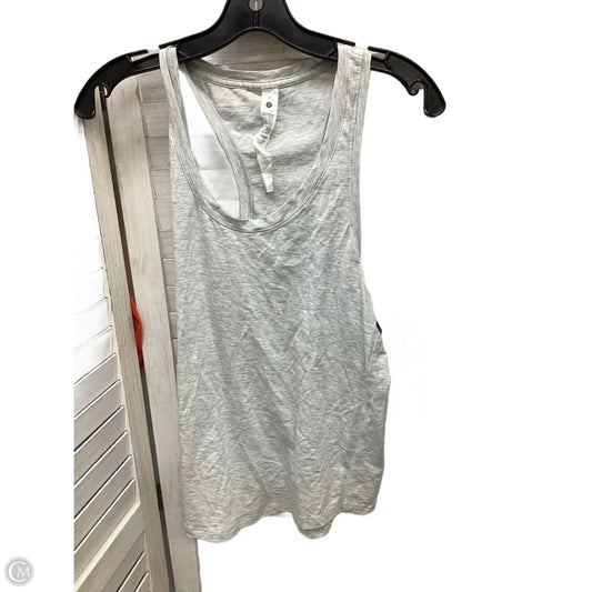 Athletic Tank Top By Lululemon In Grey, Size: 6
