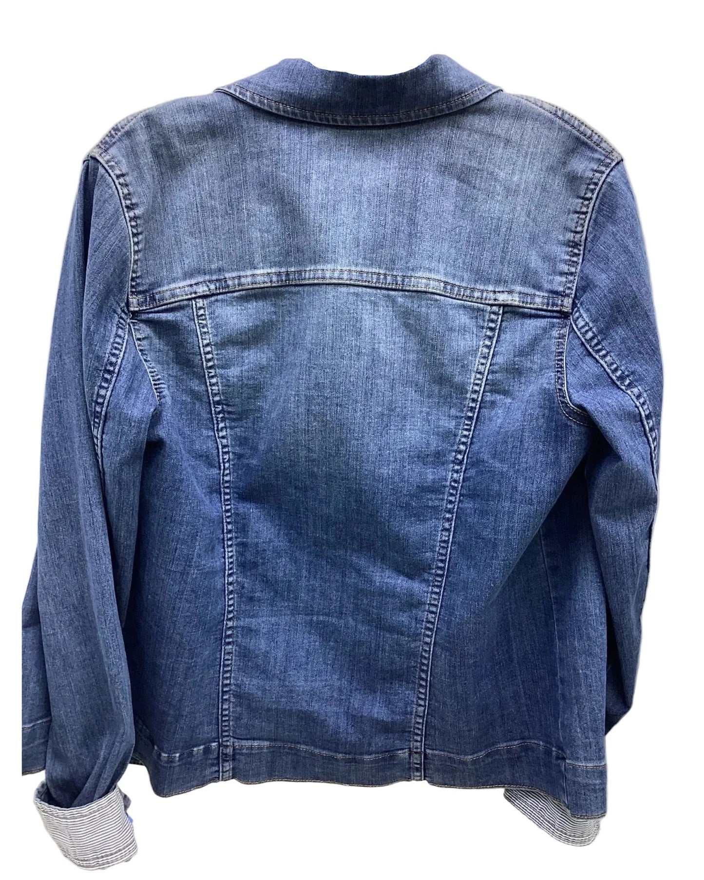 Jacket Denim By Croft And Barrow In Blue Denim, Size: S