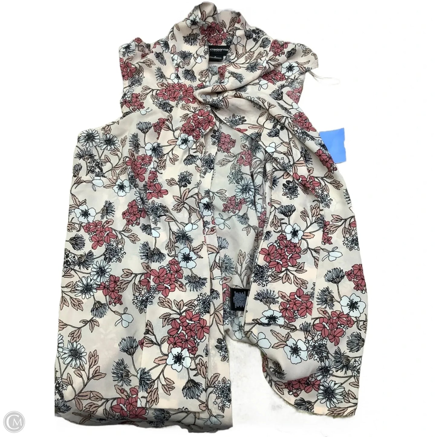 Top Sleeveless By Liz Claiborne In Floral Print, Size: S