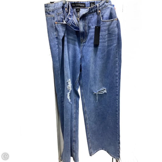 Jeans Wide Leg By Clothes Mentor In Blue Denim, Size: 22