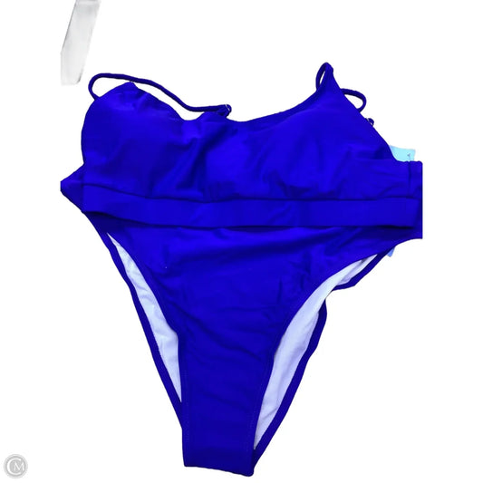 Swimsuit 2pc By Clothes Mentor In Blue, Size: 2x