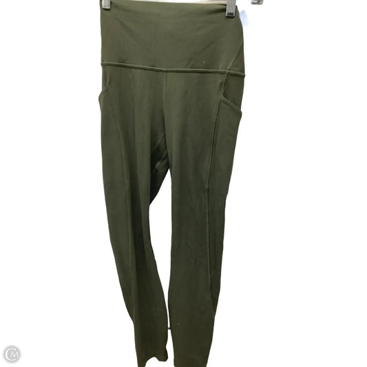 Athletic Leggings By Lululemon In Green, Size: 4