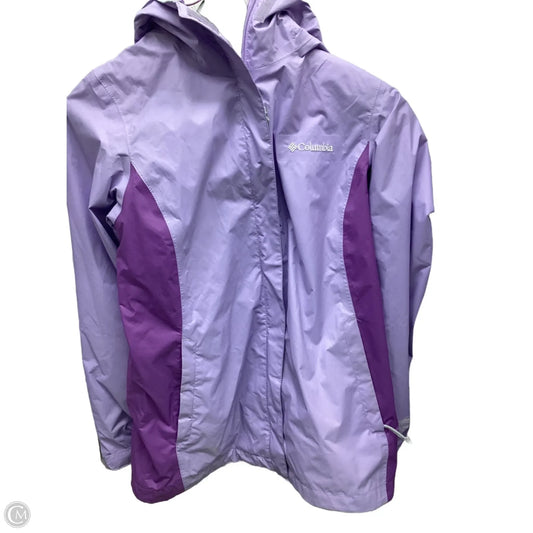 Jacket Windbreaker By Columbia In Purple, Size: Xs