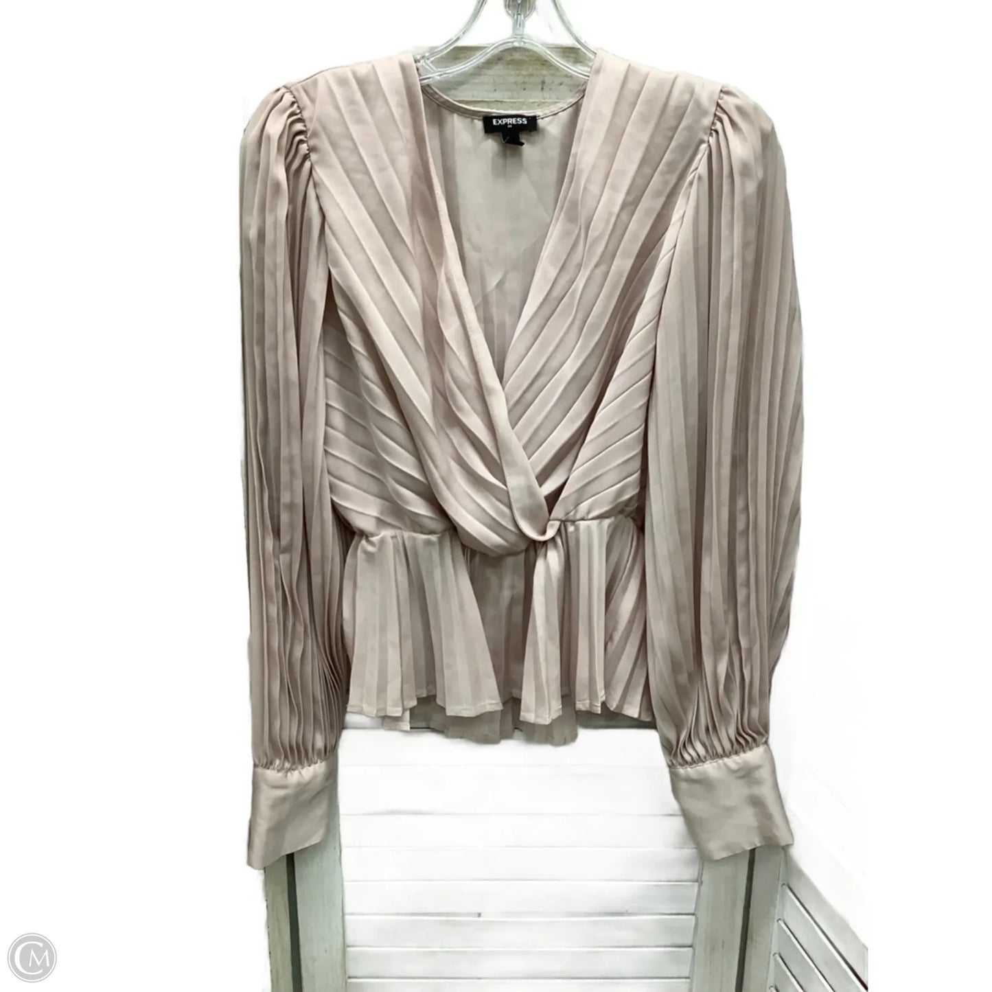 Top Long Sleeve By Express In Pink, Size: S