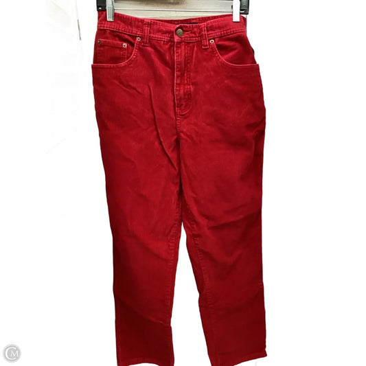 Pants Corduroy By Bill Blass In Red, Size: 6