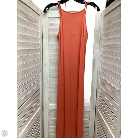 Dress Casual Maxi By Forever 21 In Coral, Size: S