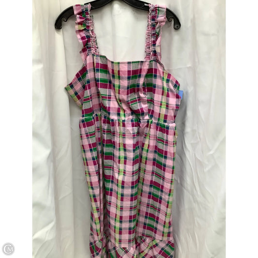 Dress Casual Midi By Torrid In Plaid Pattern, Size: 1x