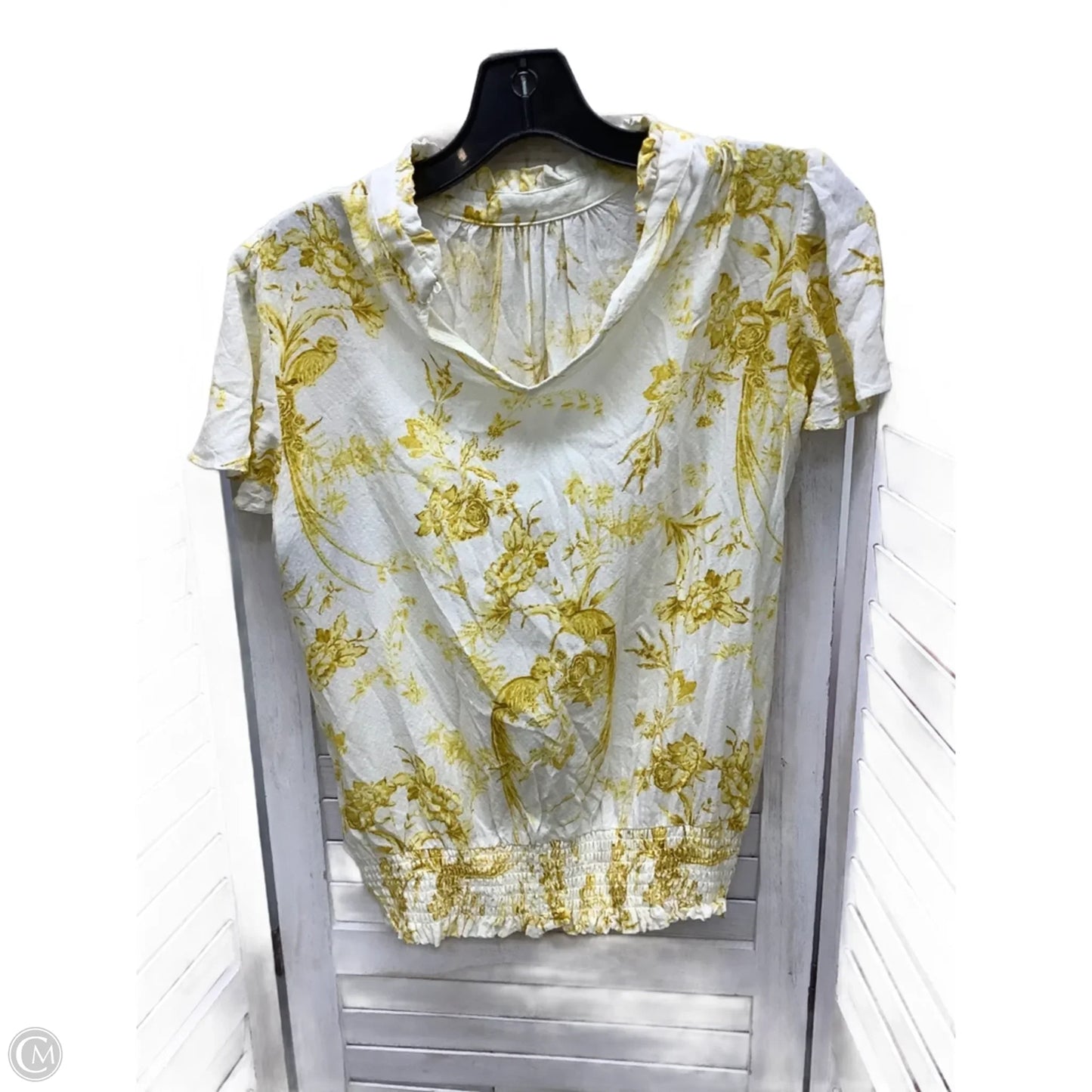 Top Short Sleeve By Rose And Olive In Floral Print, Size: M