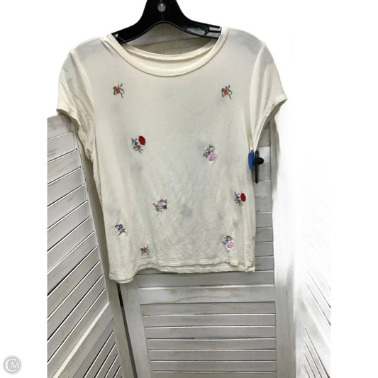 Top Short Sleeve By American Eagle In Floral Print, Size: M