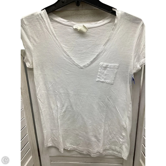 Top Short Sleeve By H&m In White, Size: Xs