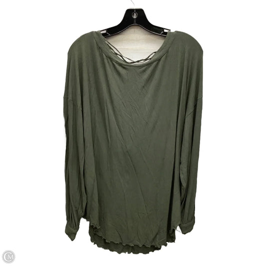 Top Long Sleeve By Free People In Green, Size: M