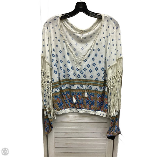 Top Long Sleeve By Free People In Multi-colored, Size: S