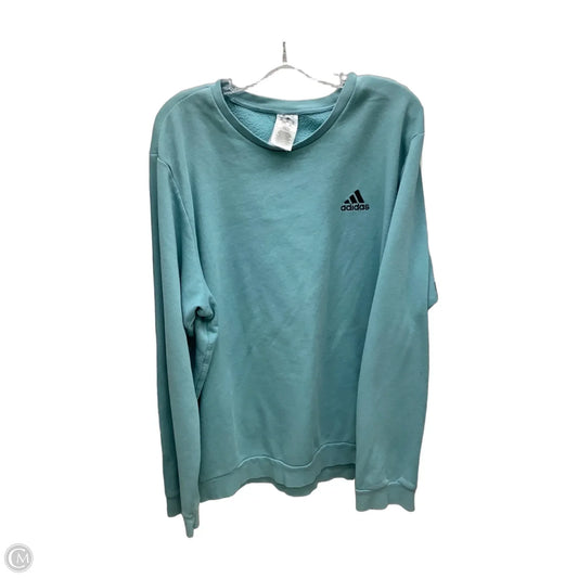 Sweatshirt Crewneck By Adidas In Teal, Size: 2x