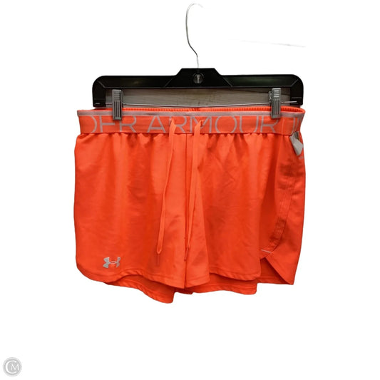Athletic Shorts By Under Armour In Orange, Size: M
