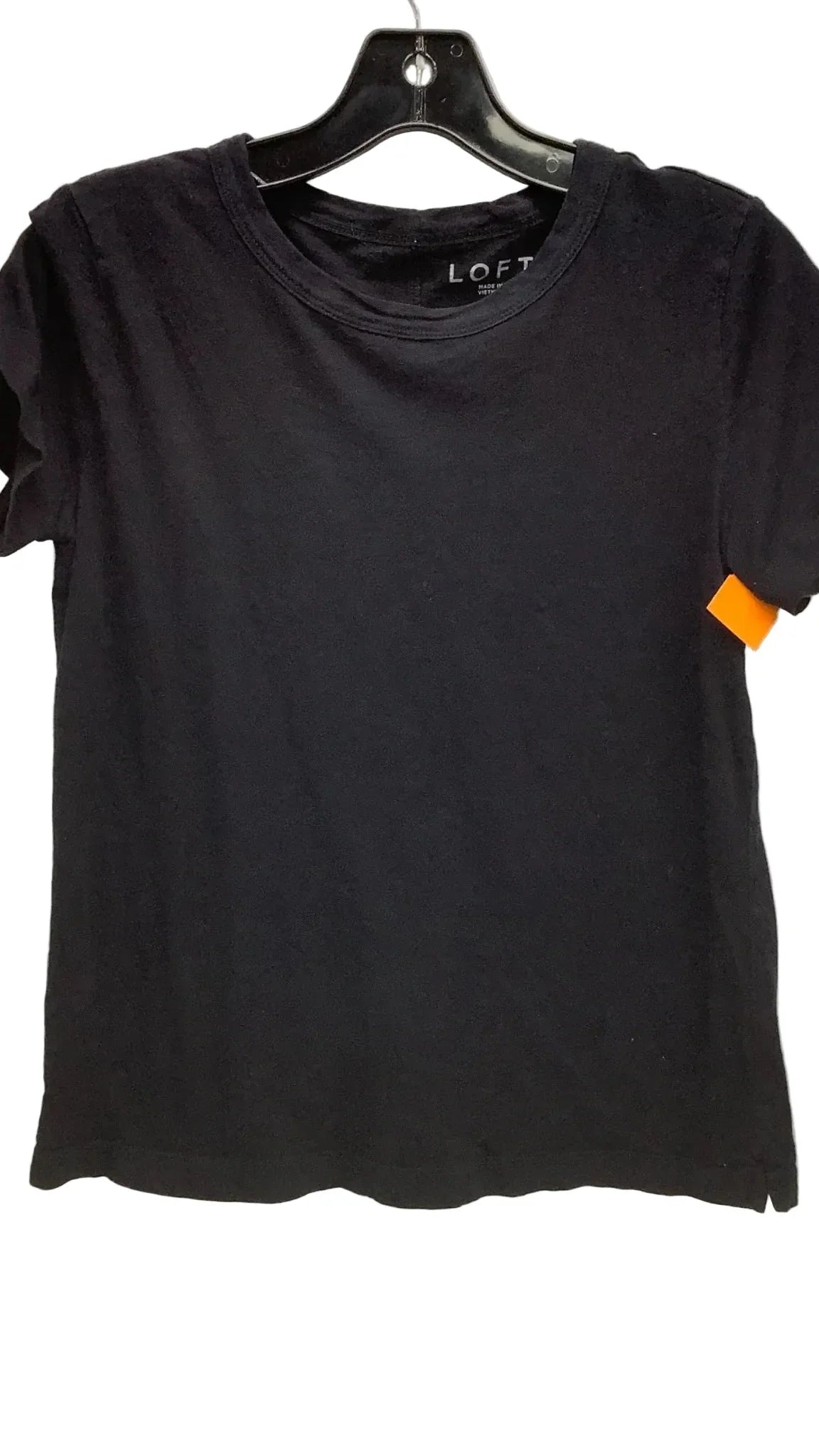 Top Short Sleeve By Loft In Black, Size: Xs
