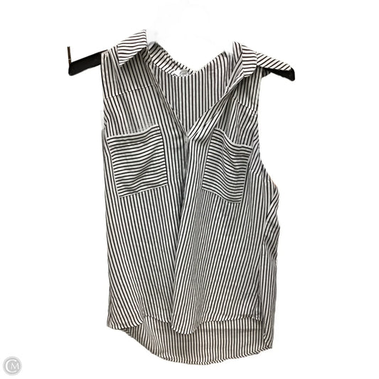 Top Sleeveless By Express In Striped Pattern, Size: M