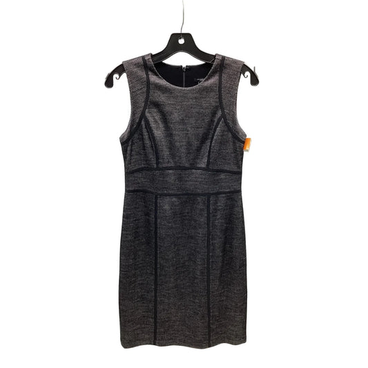 Dress Casual Midi By Ann Taylor In Black & Grey, Size: 2