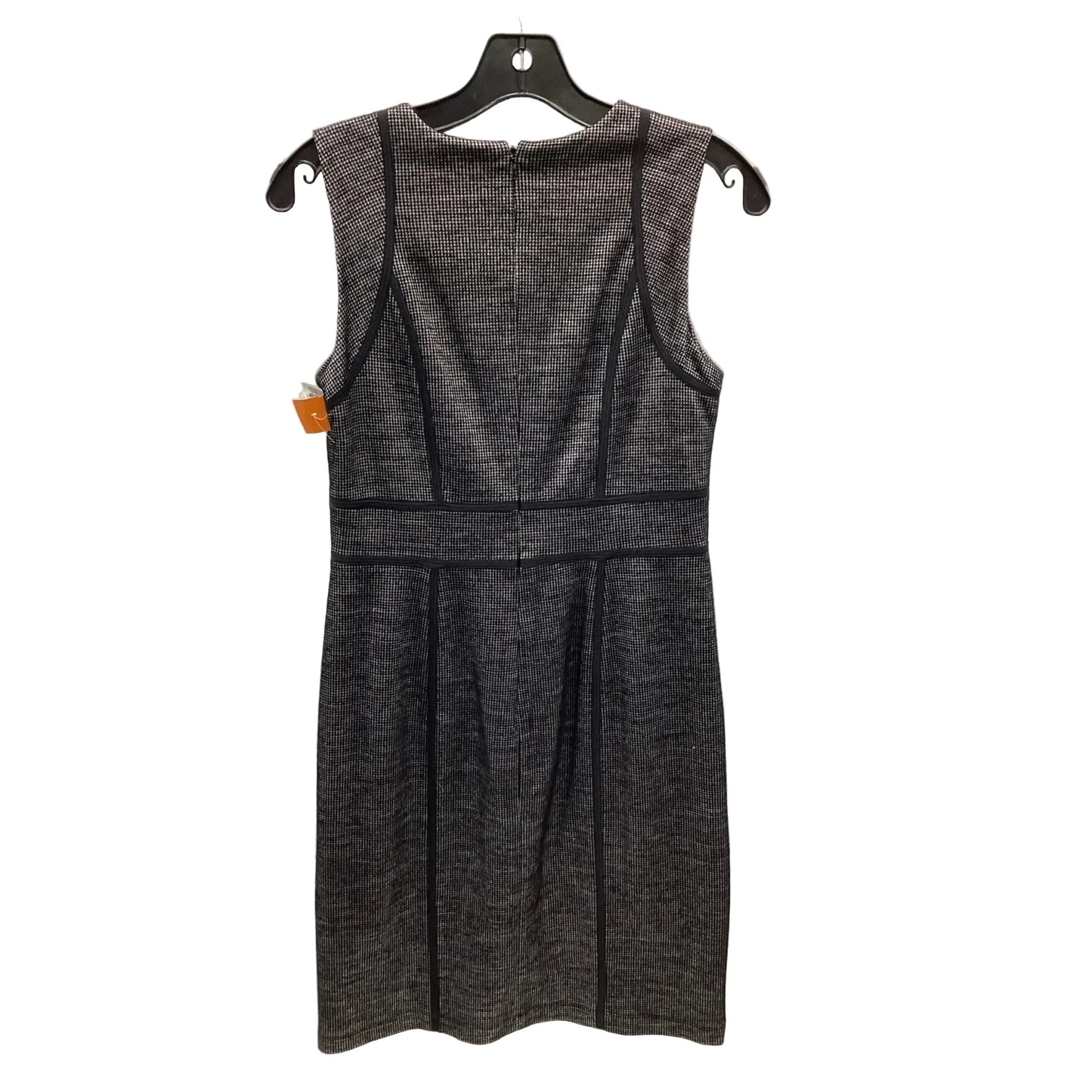 Dress Casual Midi By Ann Taylor In Black & Grey, Size: 2