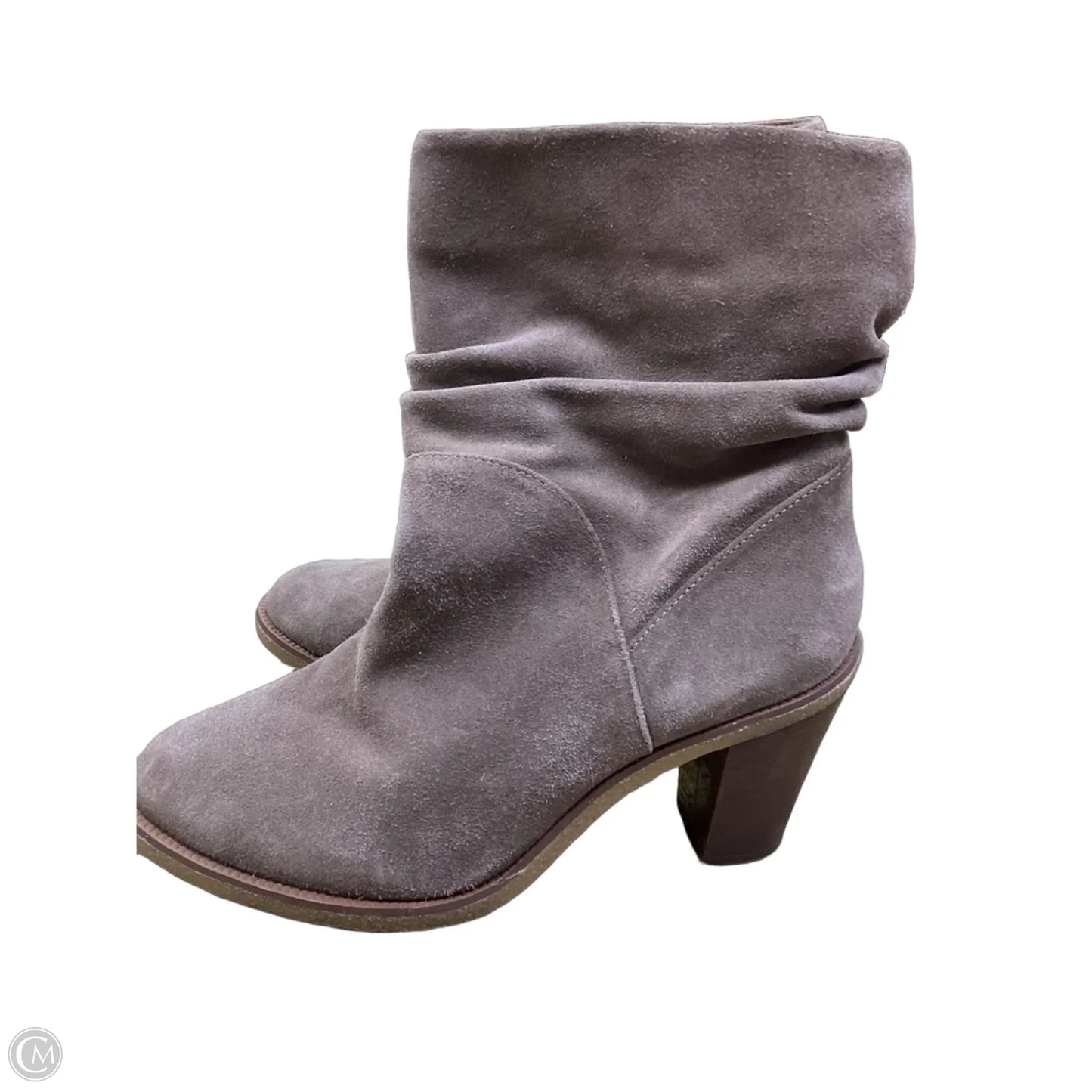 Boots Ankle Heels By Vince Camuto In Beige, Size: 8.5