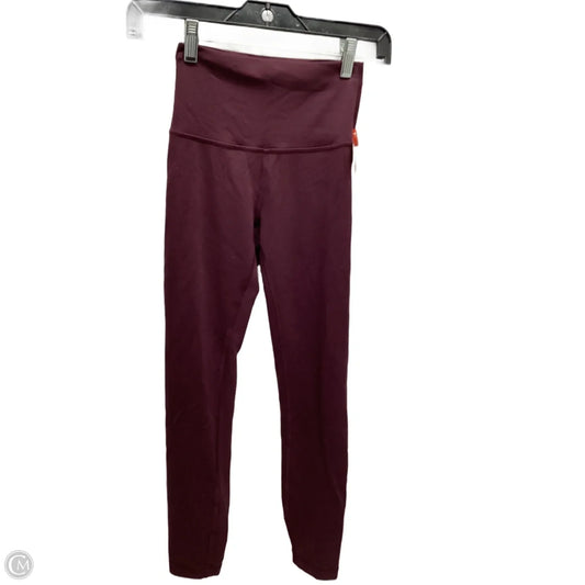 Athletic Leggings By Lululemon In Maroon, Size: 2