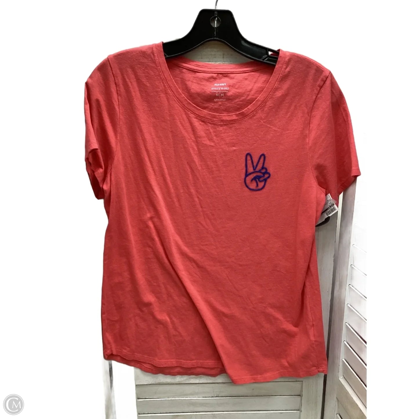 Top Short Sleeve By Old Navy In Coral, Size: M