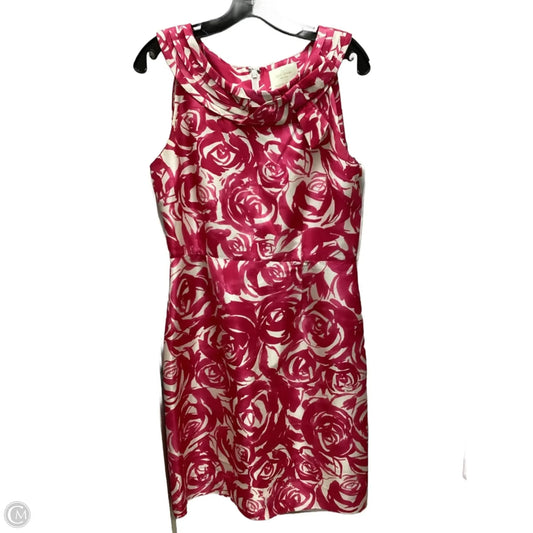 Dress Designer By Kate Spade In Cream & Pink, Size: 10