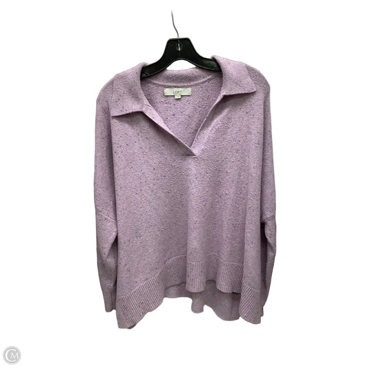 Sweater By Loft In Purple, Size: L