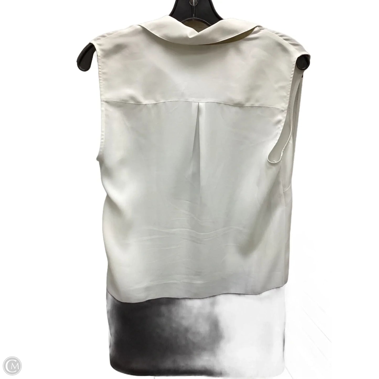 Top Sleeveless By Talbots In Black & Cream, Size: M