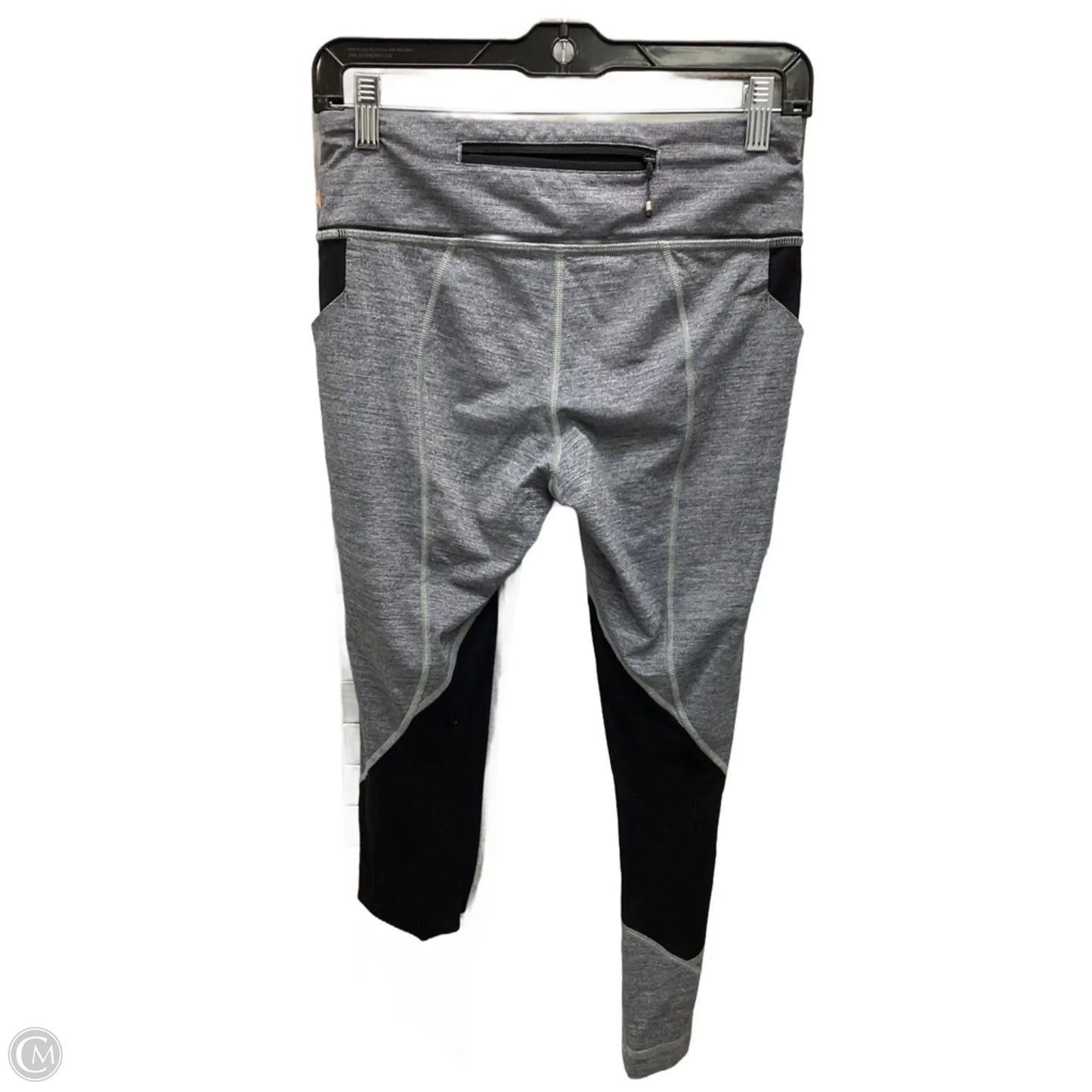 Athletic Leggings By Lululemon In Black & Grey, Size: 6