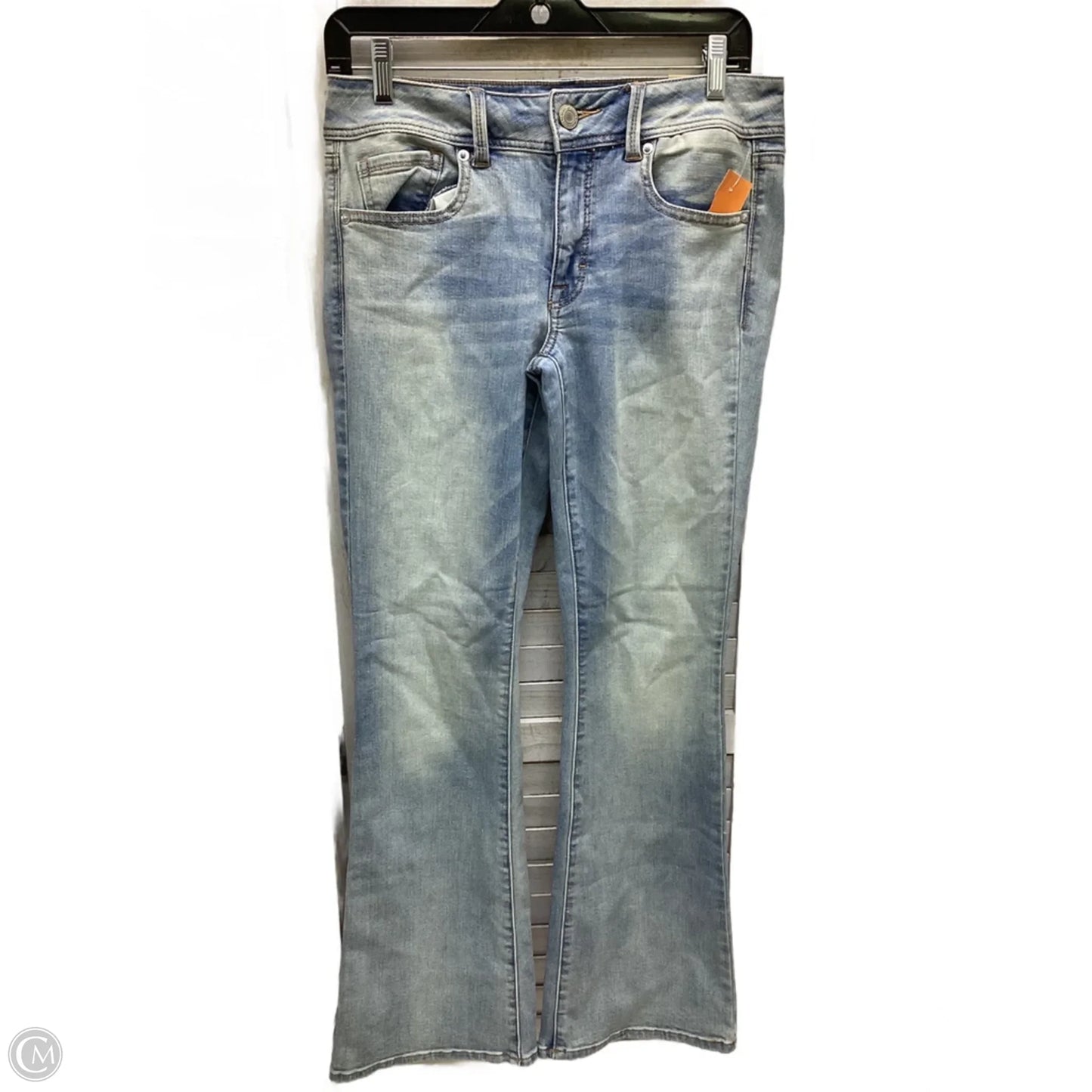 Jeans Boot Cut By American Eagle In Blue Denim, Size: 8