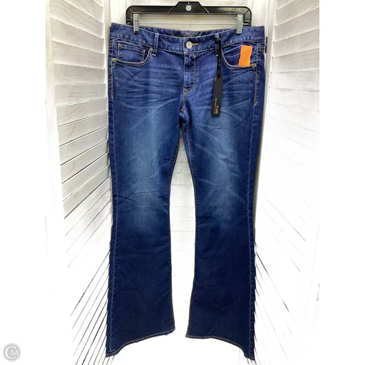 Jeans Flared By Express In Blue Denim, Size: 10
