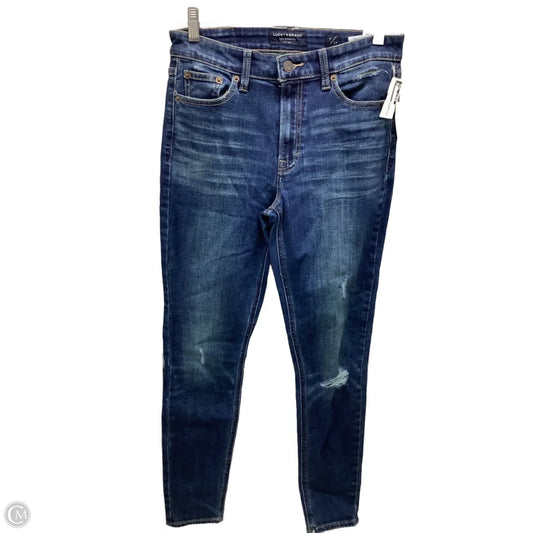 Jeans Skinny By Lucky Brand In Blue Denim, Size: 4