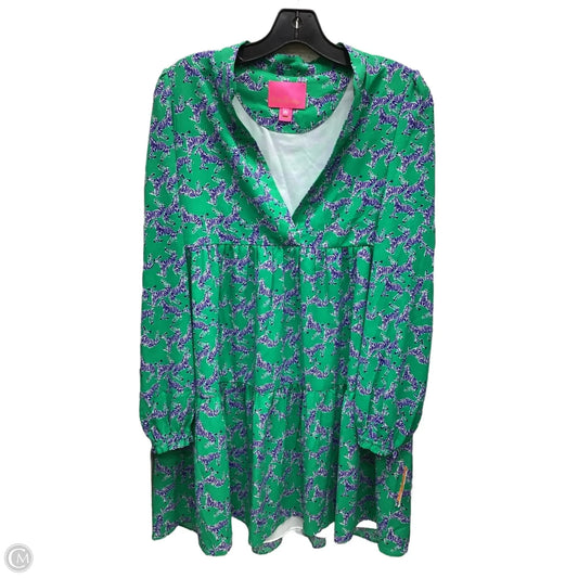 Dress Designer By Lilly Pulitzer In Blue & Green, Size: Xs