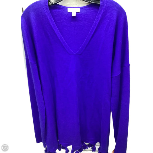 Top Long Sleeve Designer By Lilly Pulitzer In Blue, Size: L