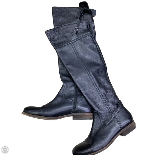 Boots Knee Flats By Franco Sarto In Black, Size: 9.5