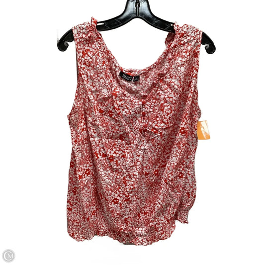 Top Sleeveless By Ana In Floral Print, Size: 2x