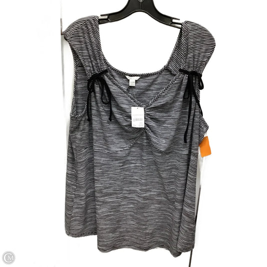 Top Sleeveless By Cato In Striped Pattern, Size: 18